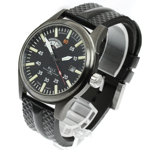 BALLWATCH NM1092C-L1B-BK Fireman Night Train Date Automatic Men's Watch