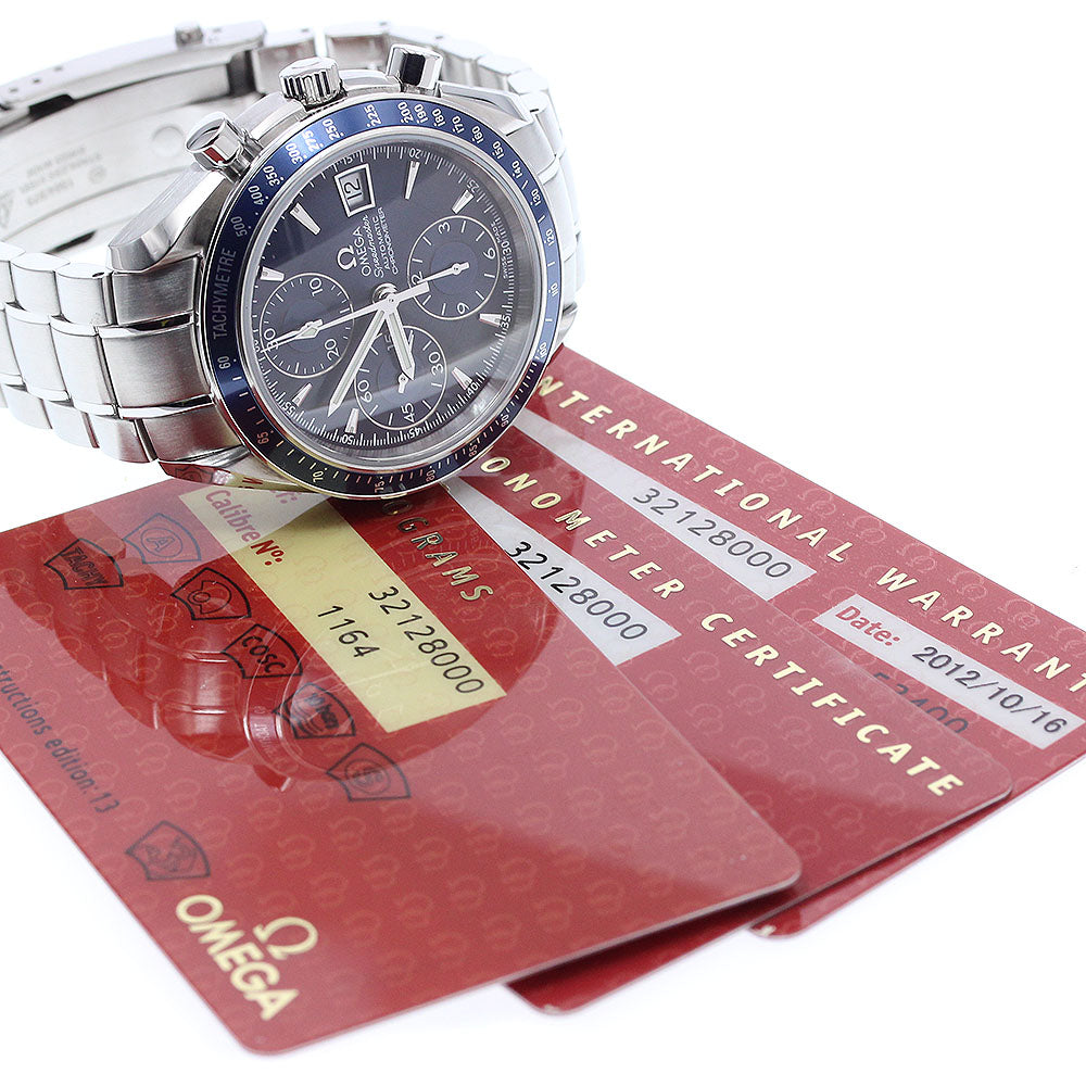 OMEGA 3212.80 Speedmaster Date Chronograph Automatic Men's Watch Excellent Condition with Warranty.