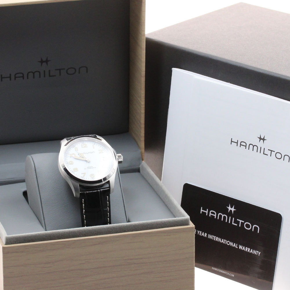 HAMILTON H704050/H70405710 Khaki Field Murph Automatic Men's Watch Excellent Condition with Box and Warranty Card