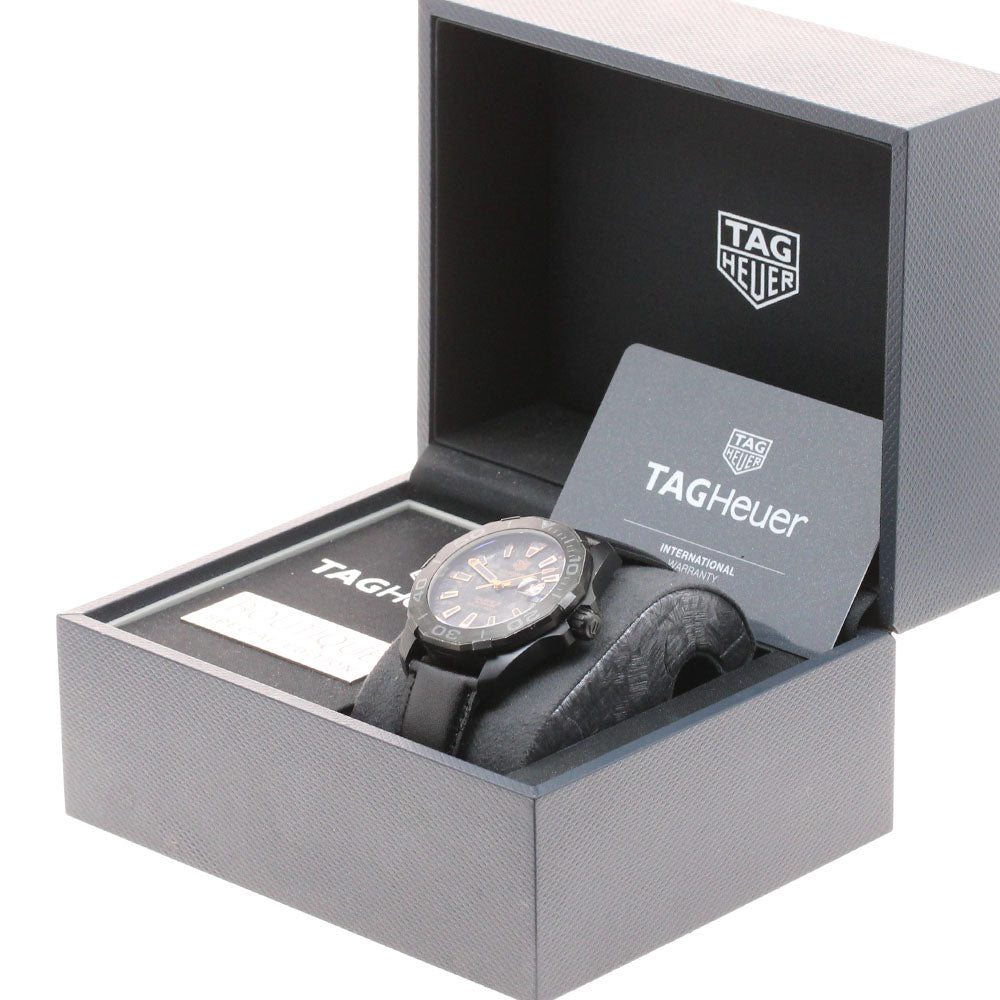 TAG Heuer WBD218A-0 Aquaracer Caliber 5 Carbon Collection Date Automatic Men's Watch Excellent Condition with Inner Box and Warranty.