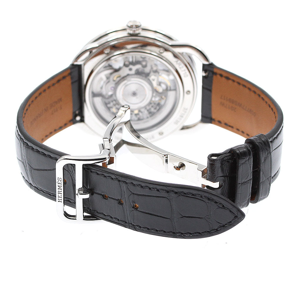 HERMES AR2.710 Arceau Squelet Automatic Men's Watch Excellent Condition with Inner Box
