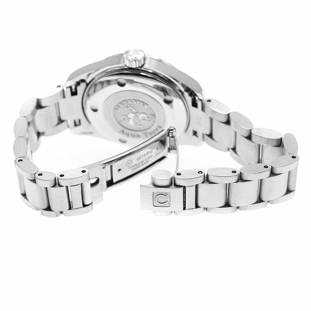 OMEGA 2563.55 Seamaster Aqua Terra Date 11P Diamond Automatic Ladies' Watch Excellent Condition
