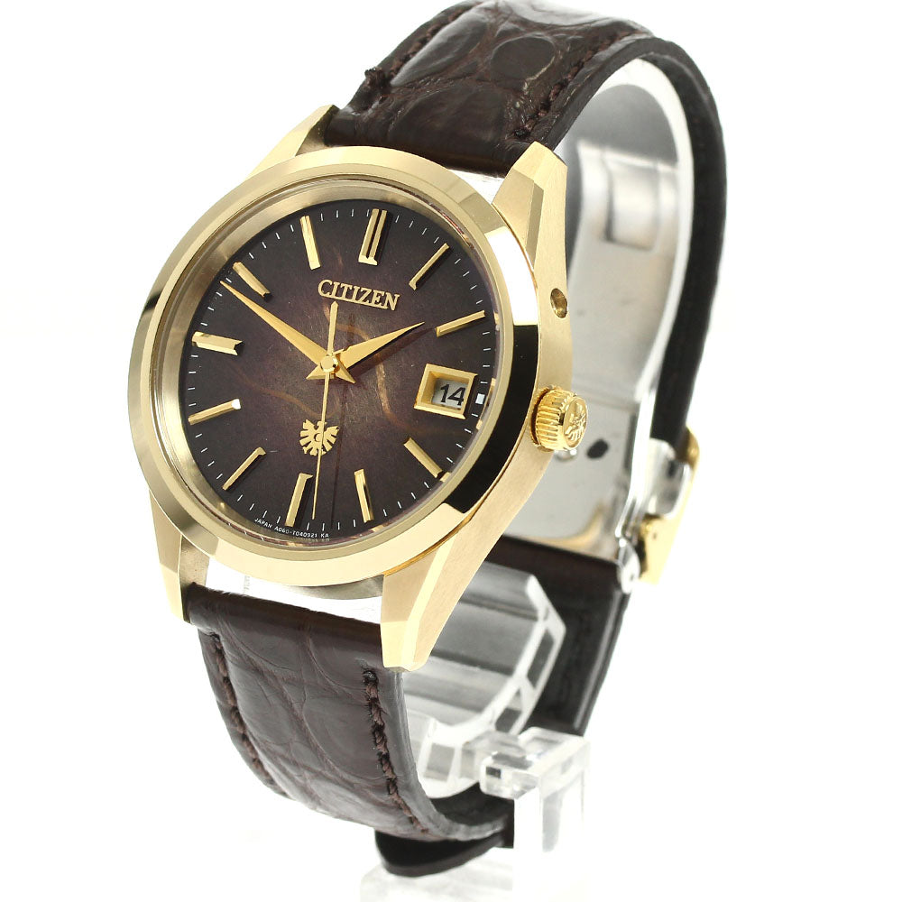 CITIZEN AQ4102-01X/A060-T027610 The Ayanishiki Limited Edition (250 pieces) Tosa Washi Dial Eco-Drive Solar Men's Watch Excellent Condition with Box