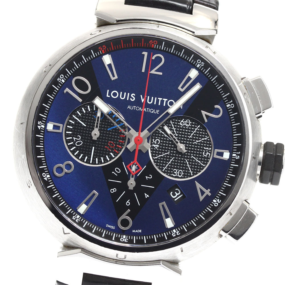 LOUIS VUITTON Q102V Tambour Chronograph Automatic Men's Watch