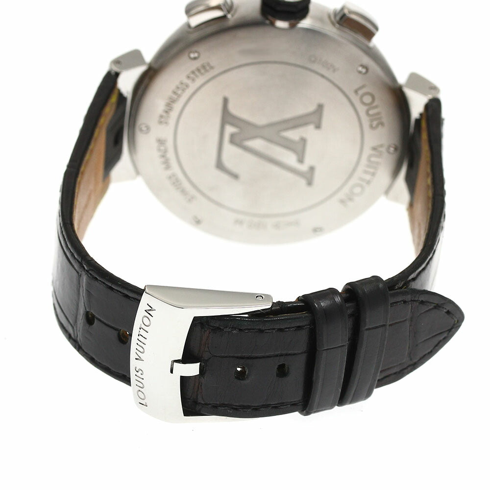 LOUIS VUITTON Q102V Tambour Chronograph Automatic Men's Watch