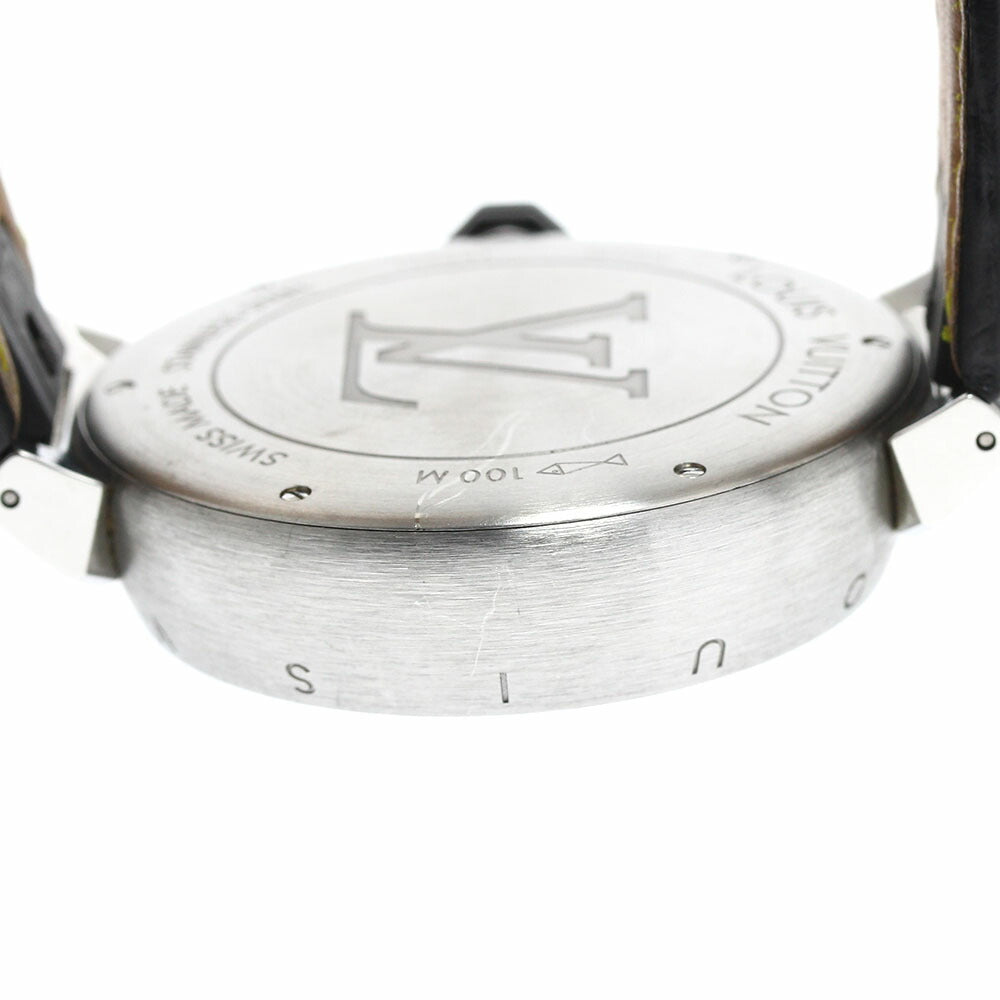 LOUIS VUITTON Q102V Tambour Chronograph Automatic Men's Watch