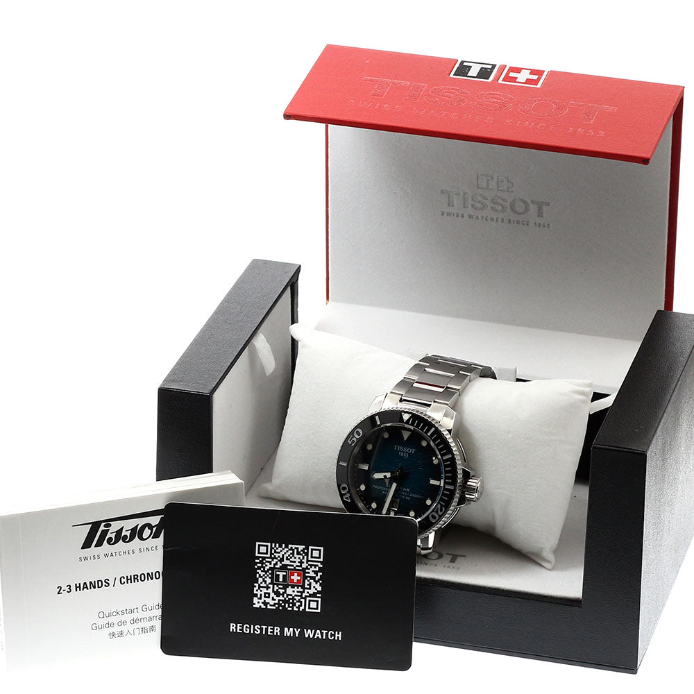 TISSOT T120.607.11.041.00 Seastar 2000 Professional Date Automatic Men's Watch Excellent Condition with Box and Warranty Card