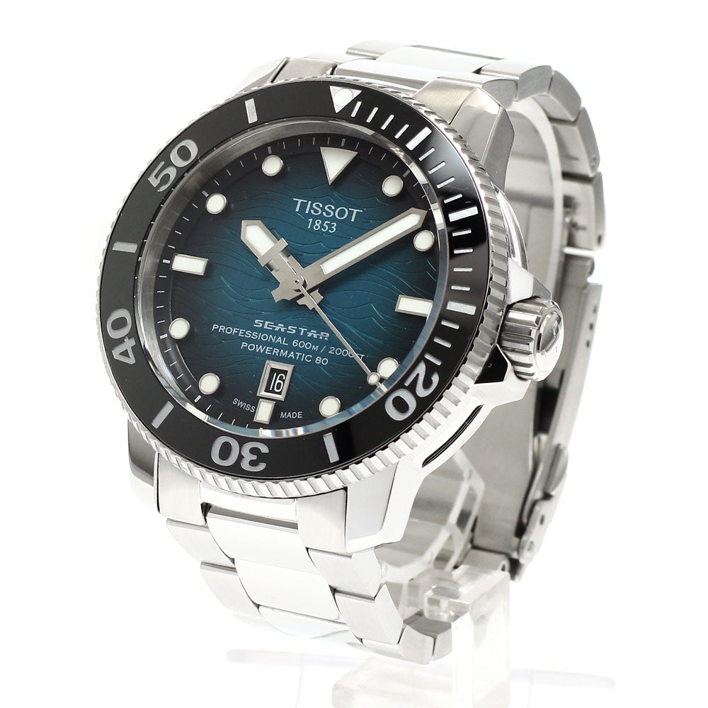TISSOT T120.607.11.041.00 Seastar 2000 Professional Date Automatic Men's Watch Excellent Condition with Box and Warranty Card