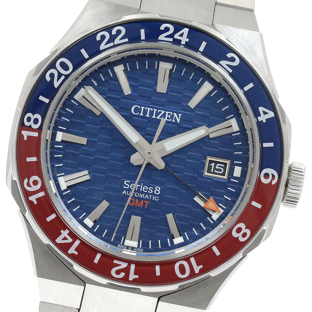 CITIZEN 9054-0065X02/NB6030-59L Series 8 Date GMT Automatic Men's Watch
