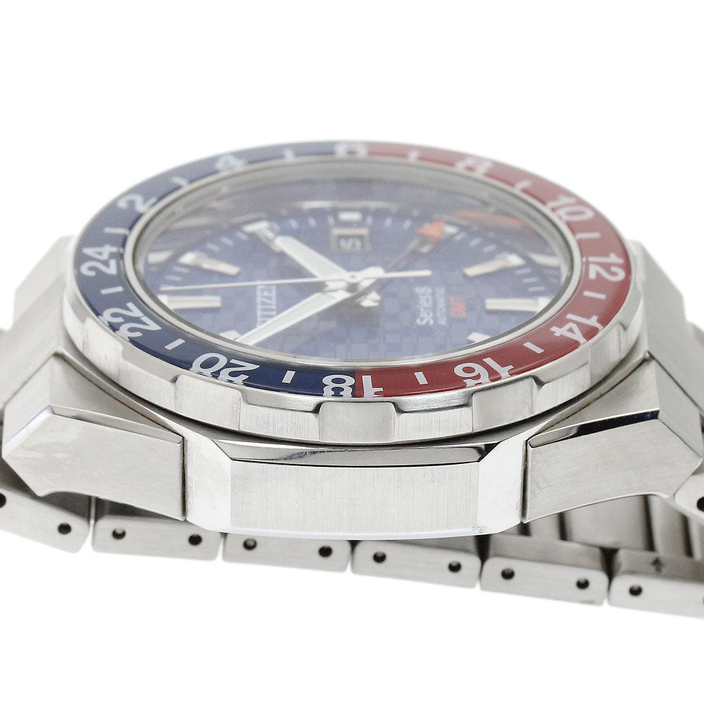 CITIZEN 9054-0065X02/NB6030-59L Series 8 Date GMT Automatic Men's Watch