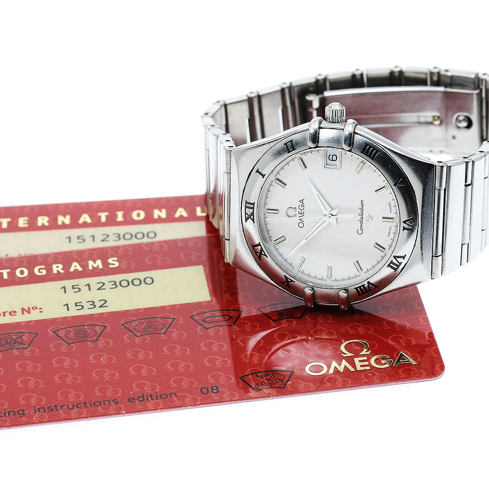 OMEGA 1512.30 Constellation Date Quartz Men's Watch with Warranty Card