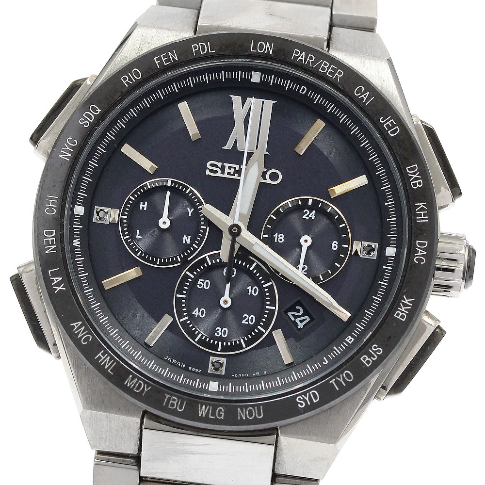 SEIKO SAGA209/8B92-0AF0 Brightz Flight Expert Solar Radio-Controlled Men's Watch Excellent Condition with Box and Warranty.