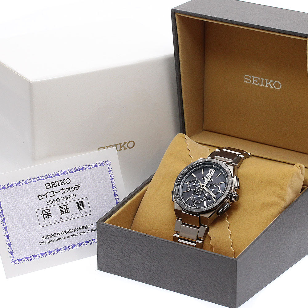 SEIKO SAGA209/8B92-0AF0 Brightz Flight Expert Solar Radio-Controlled Men's Watch Excellent Condition with Box and Warranty.