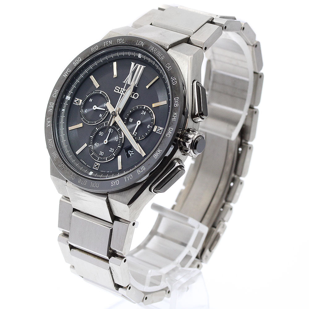 SEIKO SAGA209/8B92-0AF0 Brightz Flight Expert Solar Radio-Controlled Men's Watch Excellent Condition with Box and Warranty.