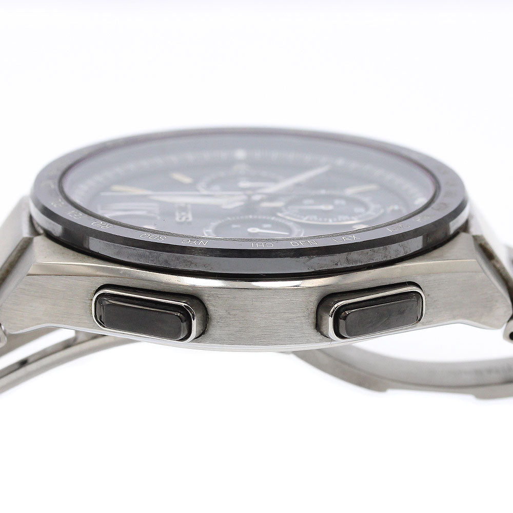 SEIKO SAGA209/8B92-0AF0 Brightz Flight Expert Solar Radio-Controlled Men's Watch Excellent Condition with Box and Warranty.
