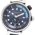 LOUIS VUITTON QA121 Tambour Street Diver Small Seconds Automatic Men's Watch with Box and Warranty Card