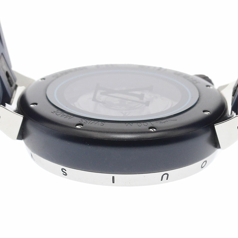 LOUIS VUITTON QA121 Tambour Street Diver Small Seconds Automatic Men's Watch with Box and Warranty Card