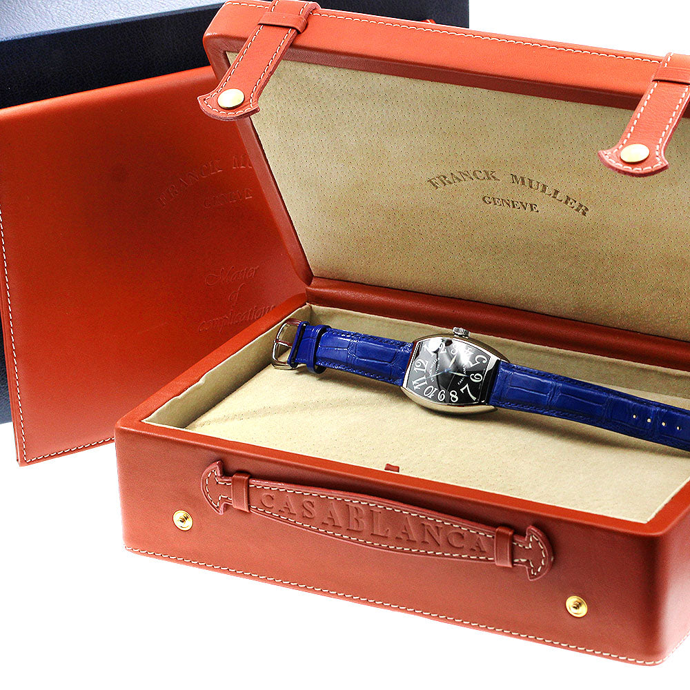 FRANCK MULLER 5850 Tonneau Curvex Casablanca Automatic Men's Watch Excellent Condition with Box