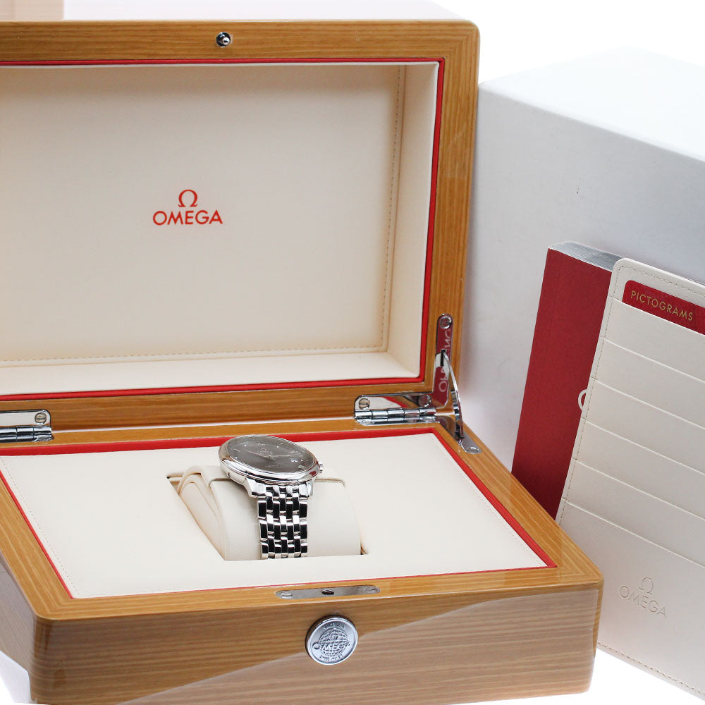 OMEGA 424.10.40.20.06.001 De Ville Prestige Co-Axial Date Automatic Men's Watch Excellent Condition with Box