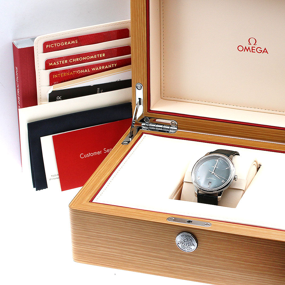 OMEGA 434.13.40.20.10.001 De Ville Prestige Date Automatic Men's Watch Excellent Condition with Box and Warranty Card