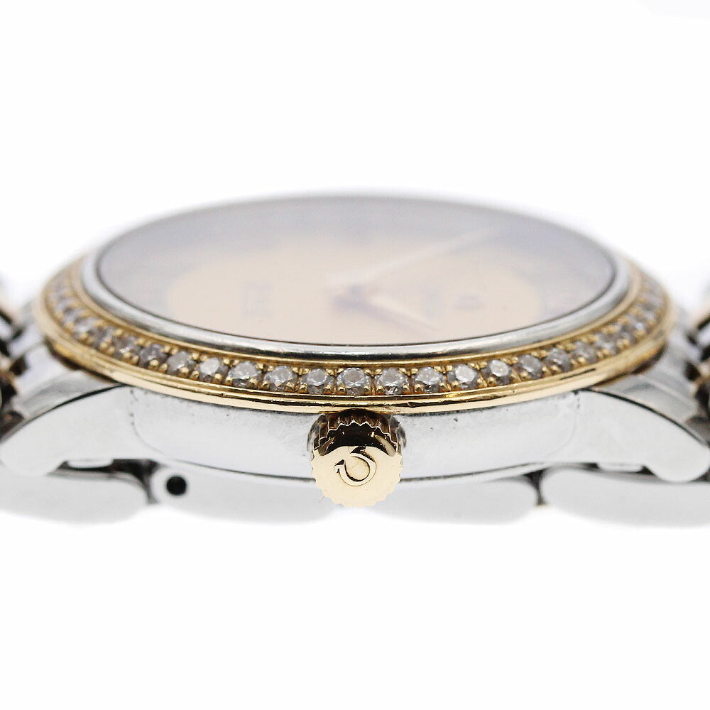 OMEGA 413.25.27.60.08.001 De Ville Prestige Diamond Bezel Quartz Ladies Watch with Warranty