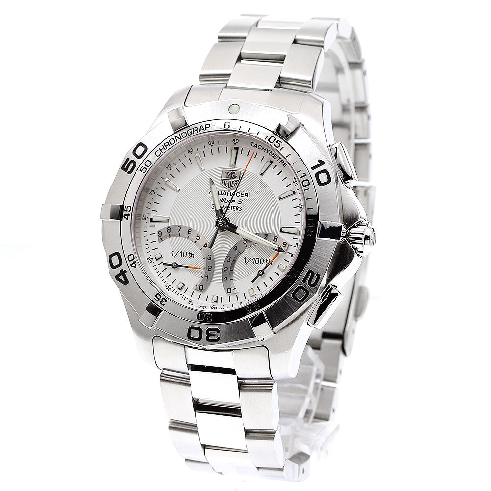 TAG Heuer CAF7011 Aquaracer Caliber S Chronograph Quartz Men's Watch (Good Condition)