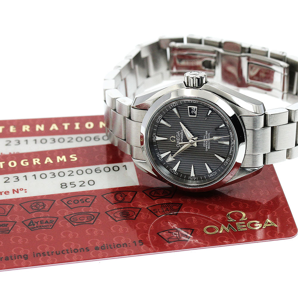 OMEGA 231.10.30.20.06.001 Seamaster Aqua Terra Date Automatic Ladies' Watch with Warranty Card