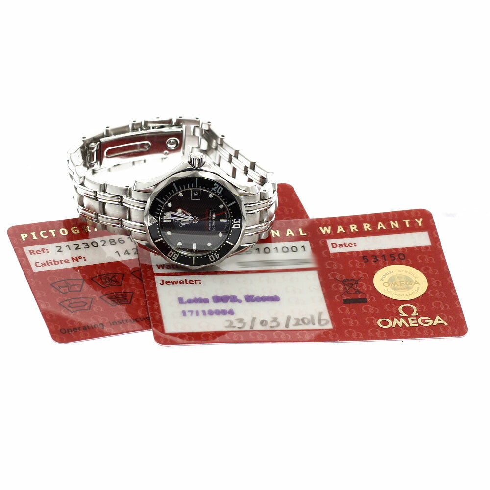 OMEGA 212.30.28.61.01.001 Seamaster 300 Date Quartz Ladies' Watch Excellent Condition with Warranty.