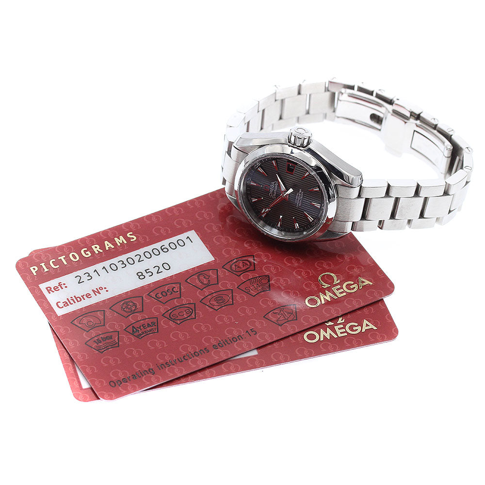 OMEGA 231.10.30.20.06.001 Seamaster Aqua Terra Date Automatic Ladies' Watch with Warranty Card