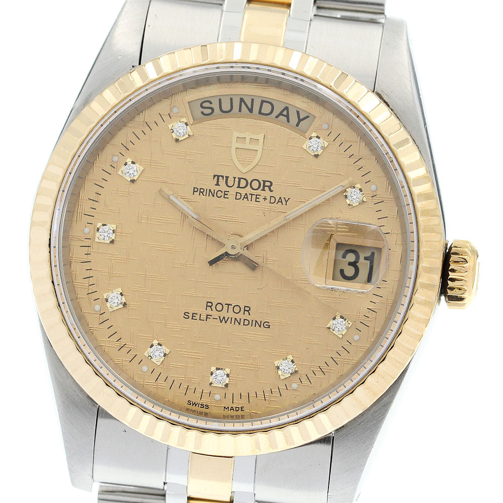 TUDOR 76213 Prince Date-Day 10-Diamond Automatic Men's Watch