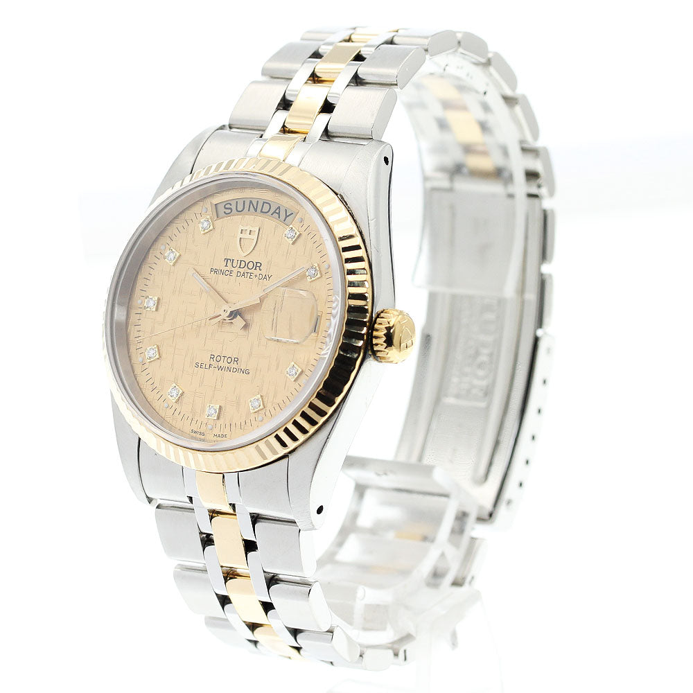 TUDOR 76213 Prince Date-Day 10-Diamond Automatic Men's Watch