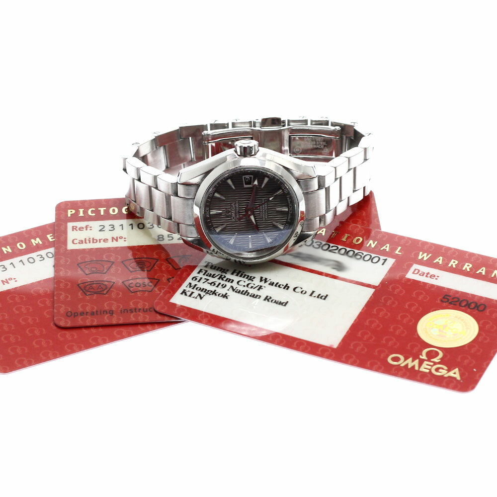 OMEGA 231.10.30.20.06.001 Seamaster Aqua Terra Date Automatic Ladies' Watch with Warranty Card
