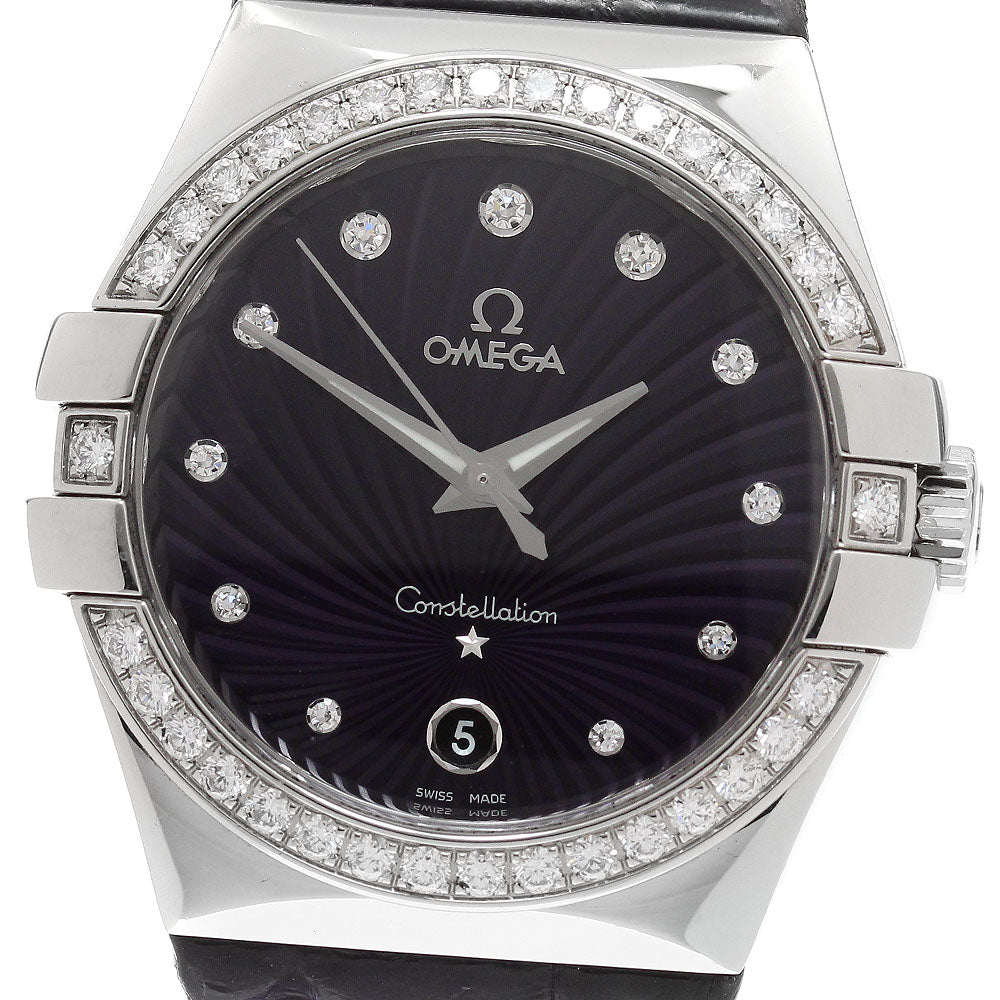 OMEGA 123.18.35.60.60.001 Constellation Diamond Bezel 11P Diamond Quartz Men's Watch