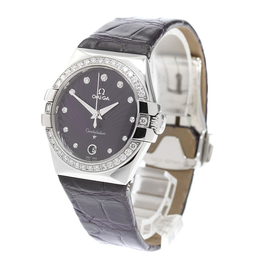 OMEGA 123.18.35.60.60.001 Constellation Diamond Bezel 11P Diamond Quartz Men's Watch
