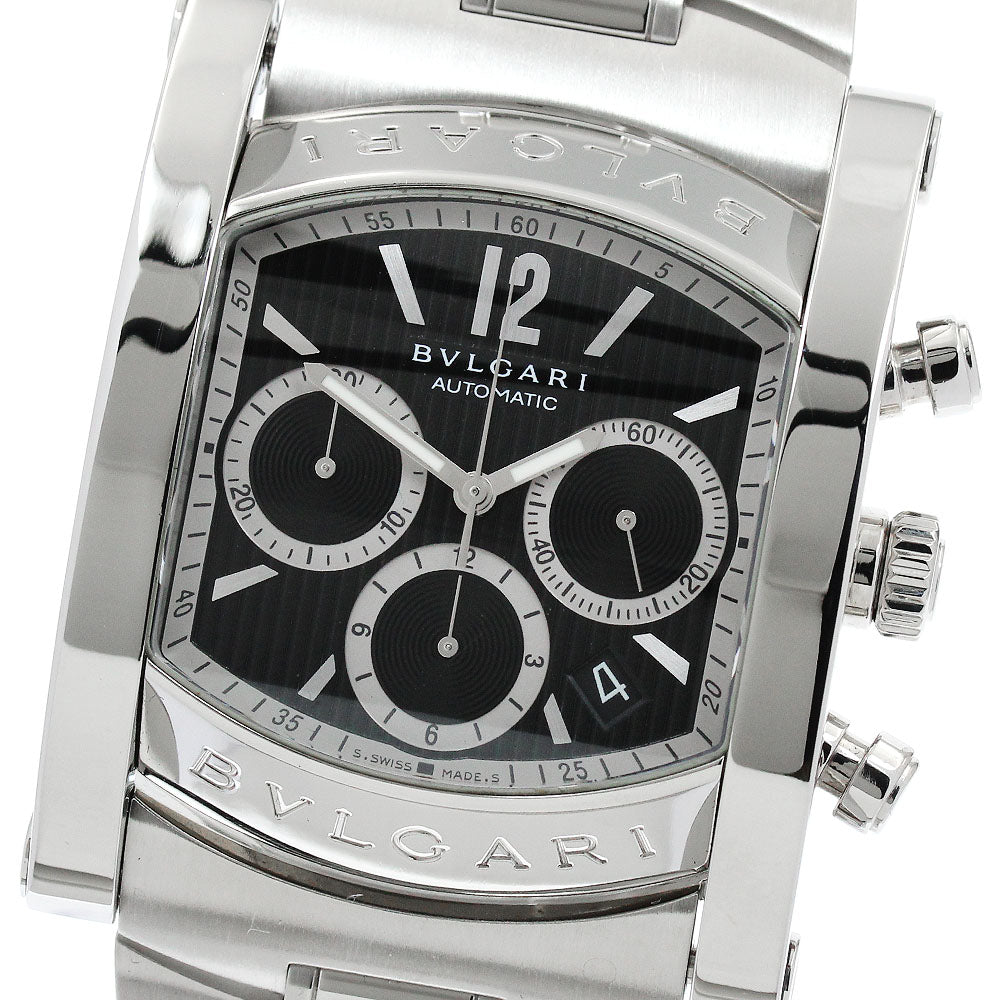 BVLGARI AA48SCH Assioma Chronograph Date Automatic Men's Watch Excellent Condition with Warranty.
