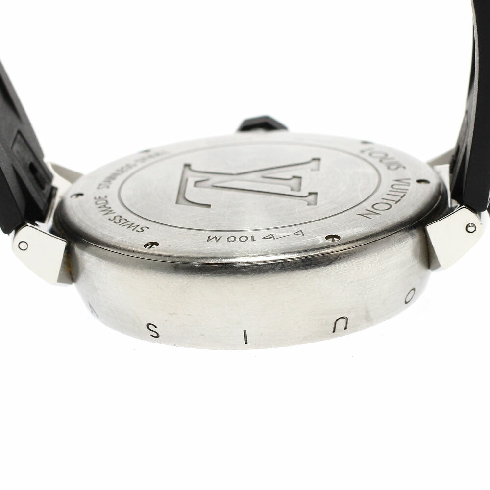 LOUIS VUITTON Q102V Tambour Chronograph Automatic Men's Watch with Box