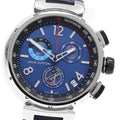 LOUIS VUITTON QA153 Tambour Outdoor Chronograph GMT Quartz Men's Watch Excellent Condition with Inner Box