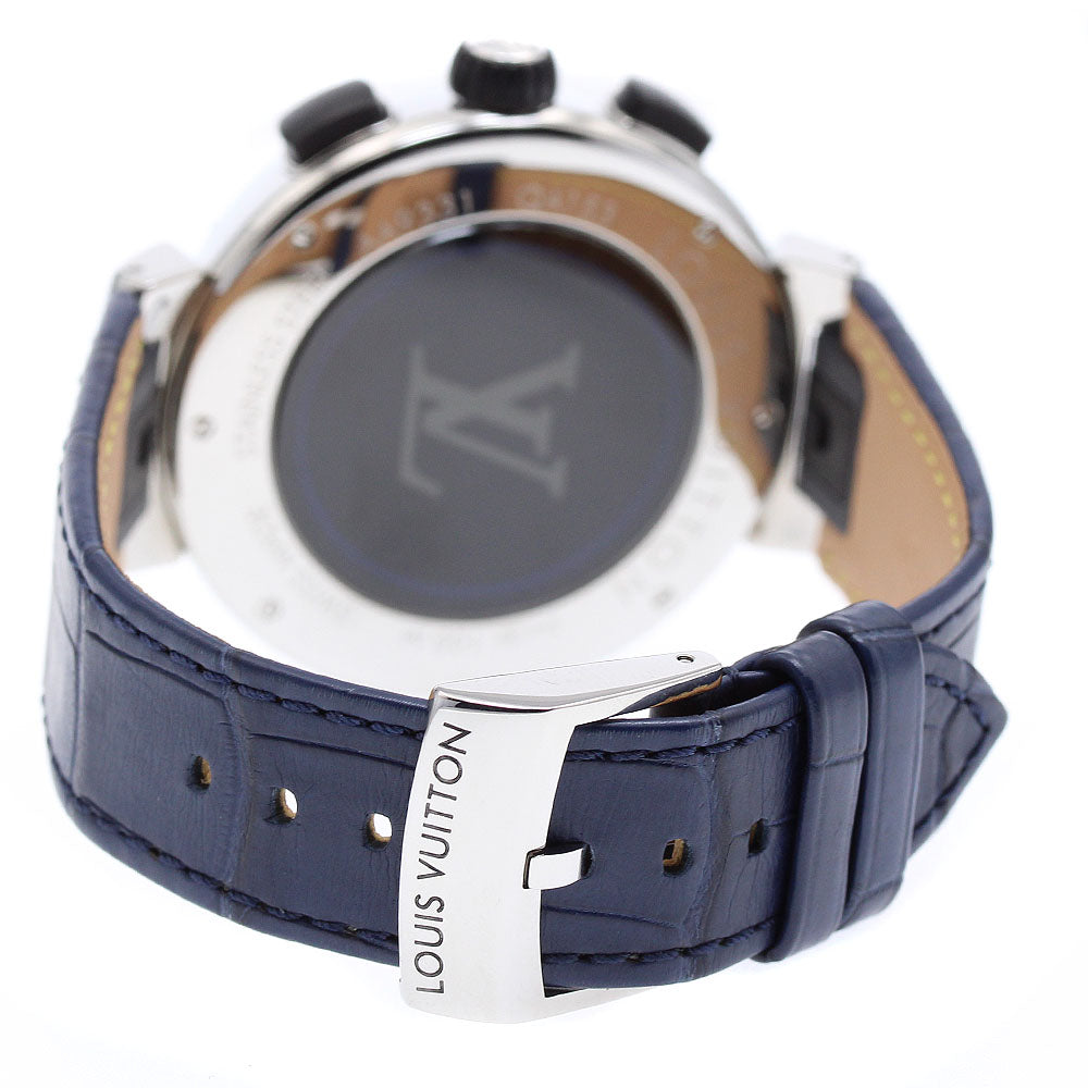 LOUIS VUITTON QA153 Tambour Outdoor Chronograph GMT Quartz Men's Watch Excellent Condition with Inner Box