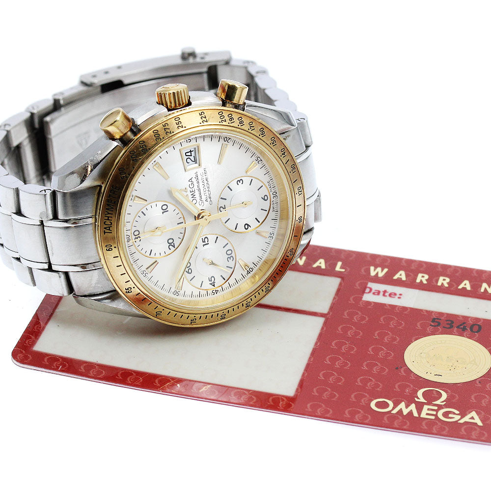 OMEGA 323.21.40.40.02.001 Speedmaster Date Chronograph Automatic Men's Watch with Warranty Card