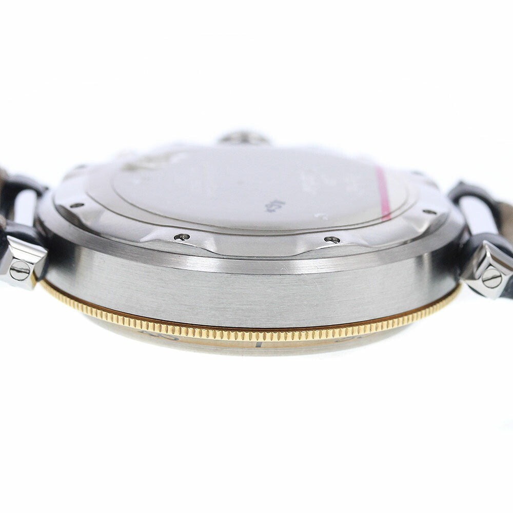 CARTIER W31011H3 Pasha 38mm Chronograph YG Bezel Quartz Men's Watch with Box and Warranty