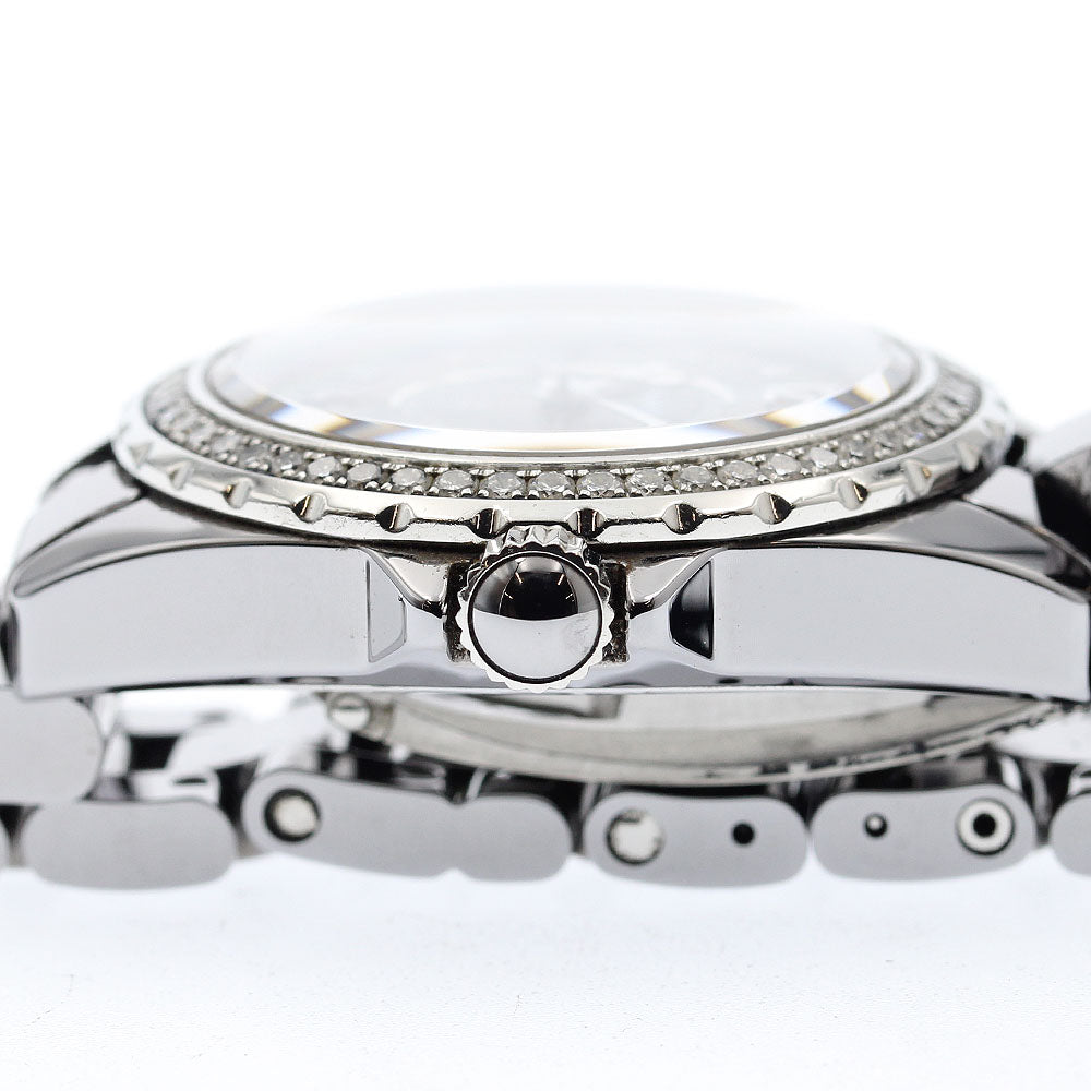 CHANEL H2565 J12 Chromatic 33mm Diamond Bezel 8P Quartz Ladies Watch Excellent Condition with Warranty Card