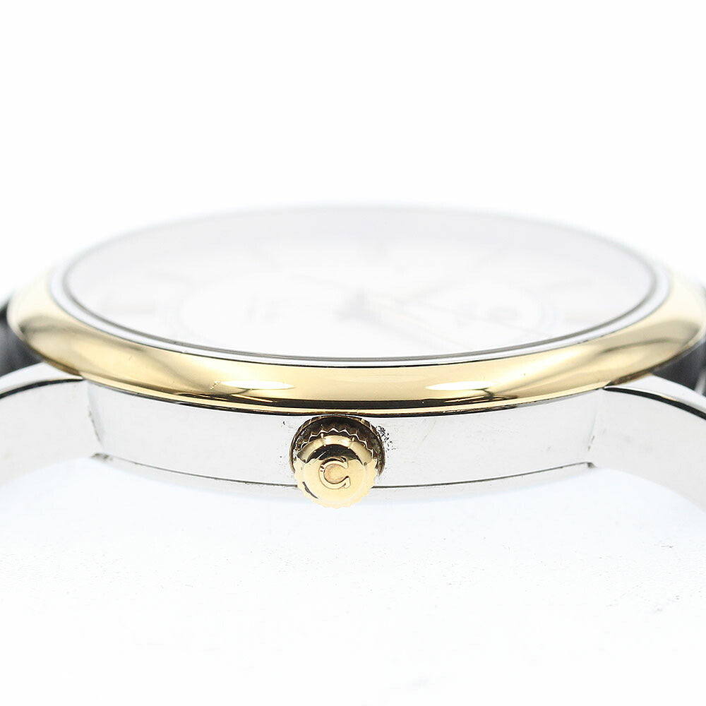 OMEGA 7704.31.01 De Ville Prestige Date YG Bezel Automatic Men's Watch with Warranty