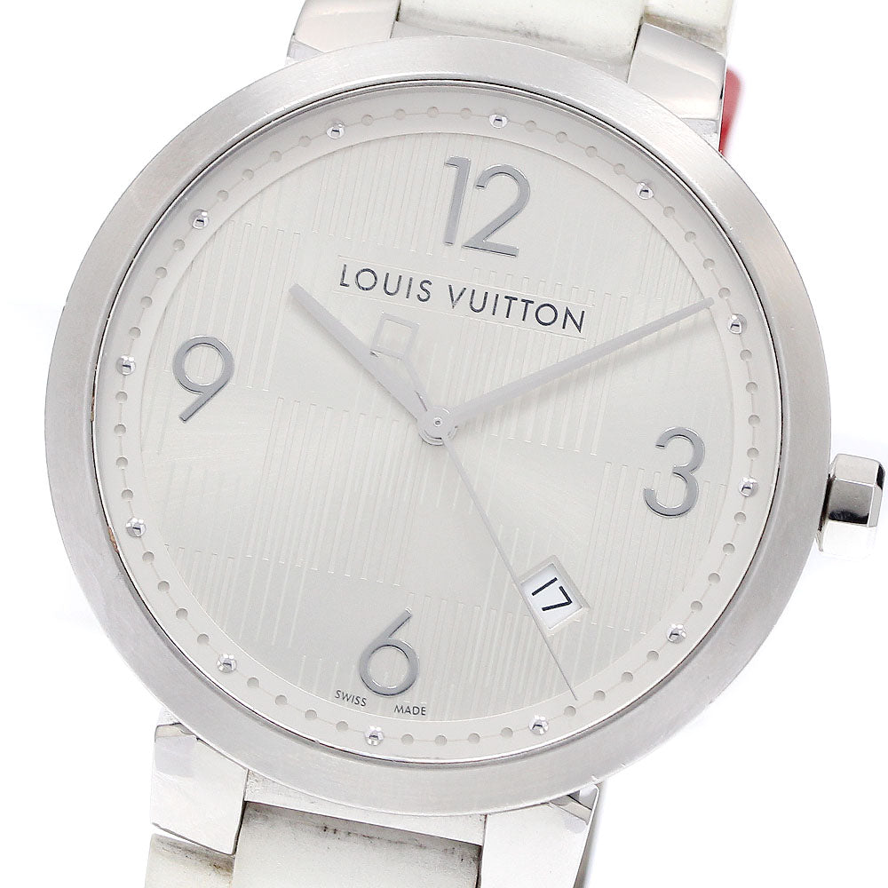 LOUIS VUITTON Q1D01 Tambour Damier Date Quartz Men's Watch