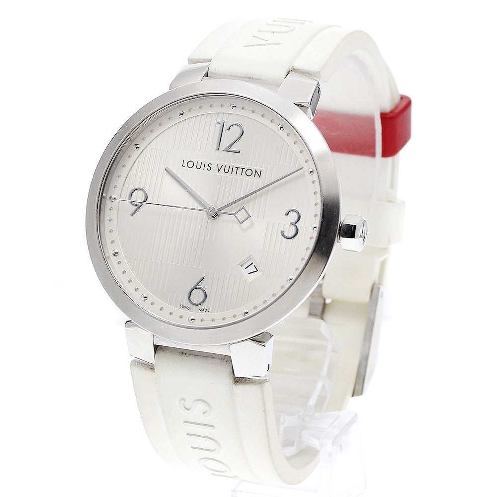 LOUIS VUITTON Q1D01 Tambour Damier Date Quartz Men's Watch