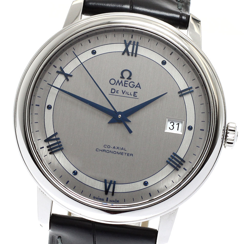 OMEGA 424.13.40.20.02.003 De Ville Prestige Co-Axial Automatic Men's Watch Excellent Condition with Box and Warranty Card