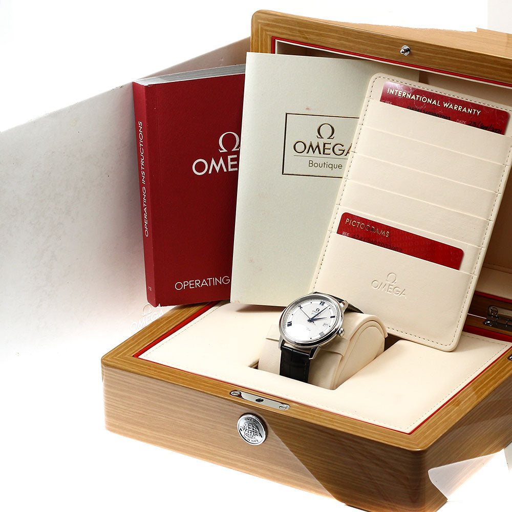 OMEGA 424.13.40.20.02.003 De Ville Prestige Co-Axial Automatic Men's Watch Excellent Condition with Box and Warranty Card