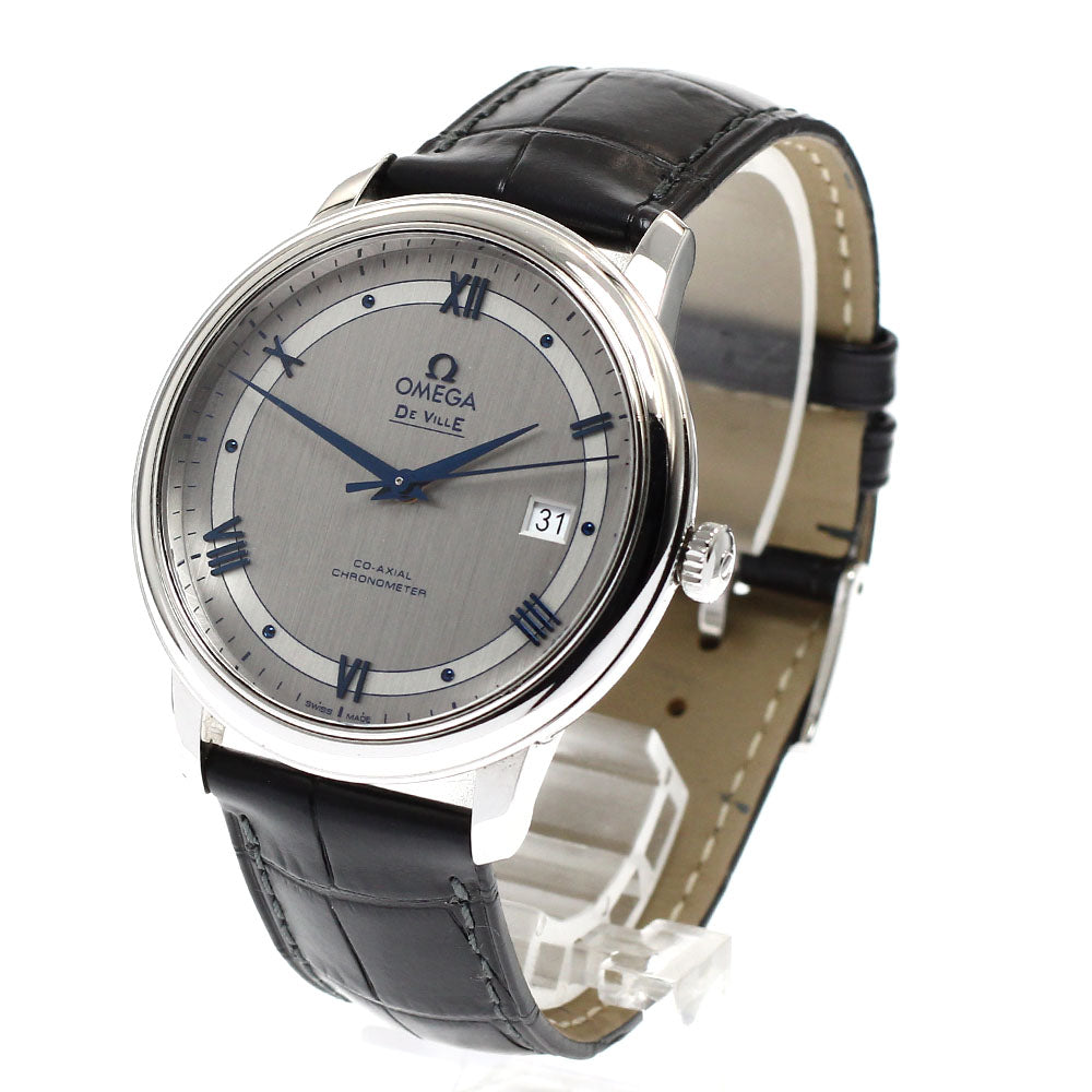 OMEGA 424.13.40.20.02.003 De Ville Prestige Co-Axial Automatic Men's Watch Excellent Condition with Box and Warranty Card