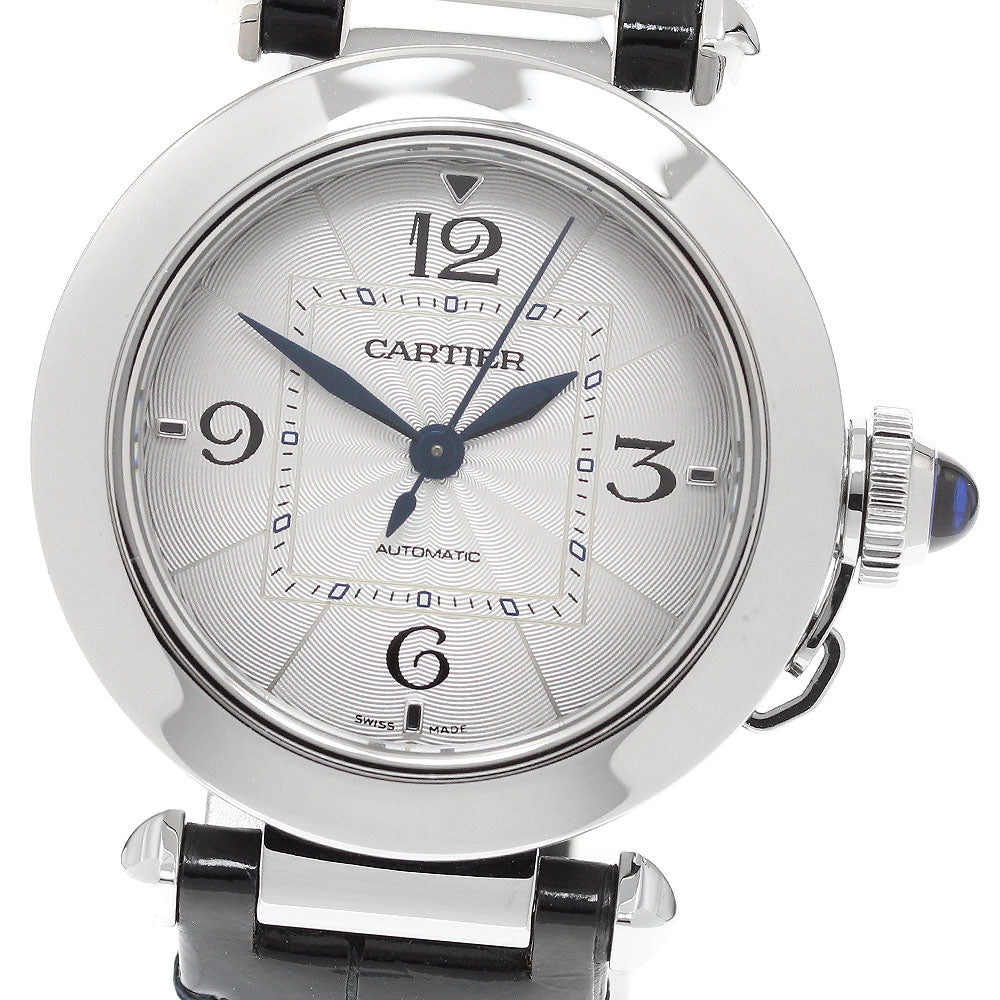 CARTIER WSPA0012 Pasha de Automatic Boys' Watch with inner box and warranty.