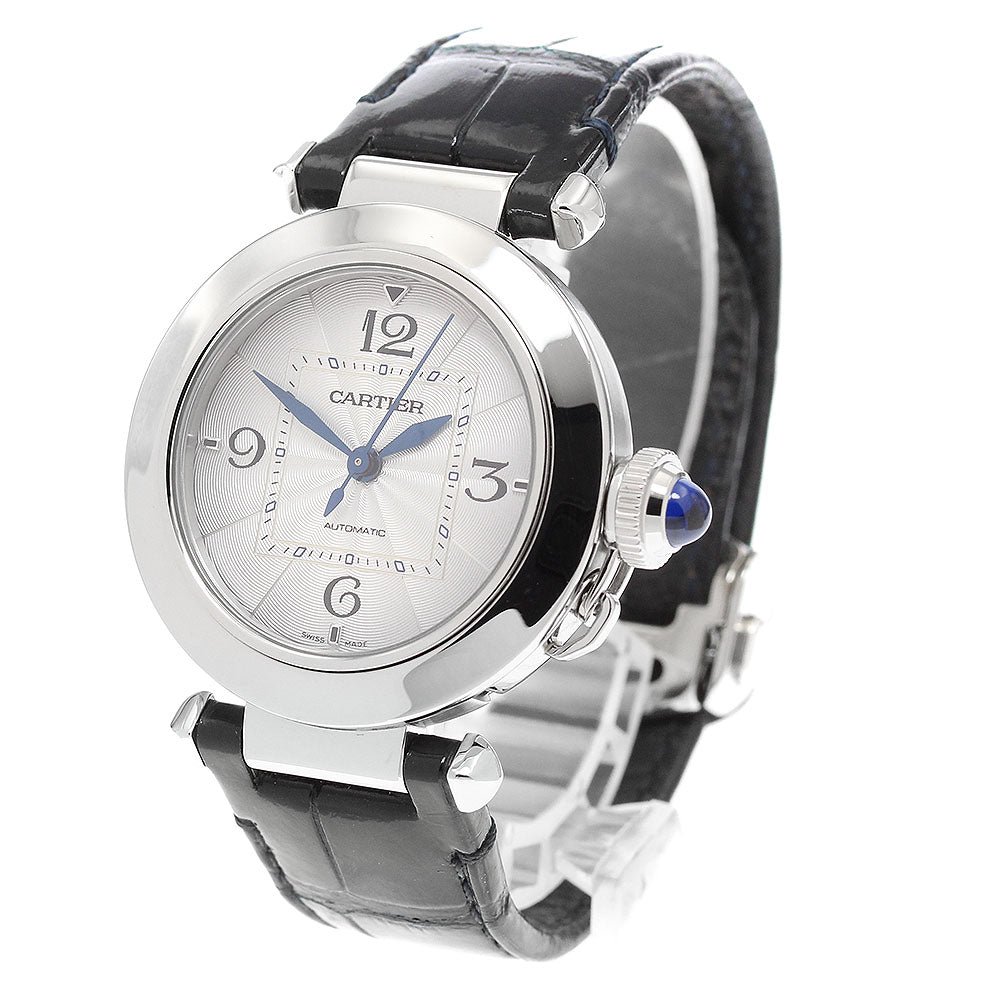 CARTIER WSPA0012 Pasha de Automatic Boys' Watch with inner box and warranty.