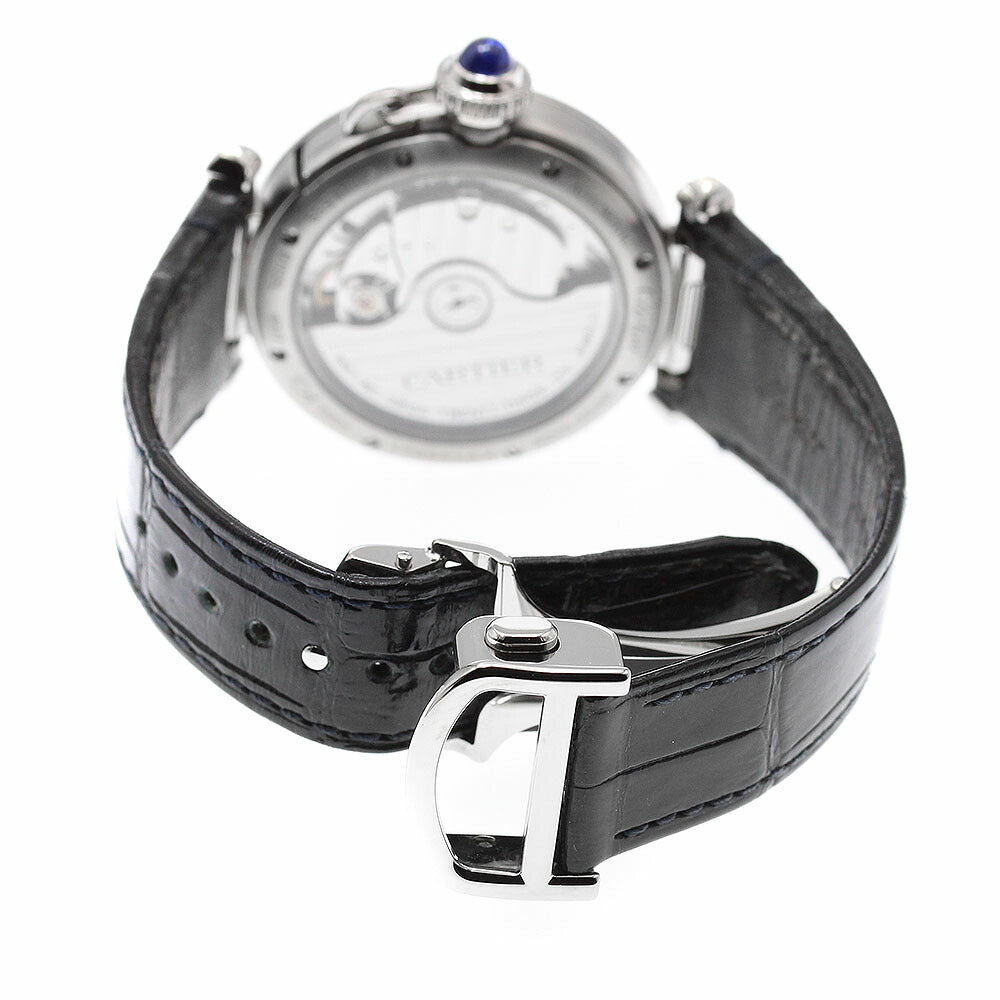 CARTIER WSPA0012 Pasha de Automatic Boys' Watch with inner box and warranty.